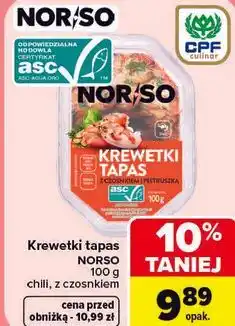 Carrefour Krewetki tapas Norso chili, z czosnkiem oferta