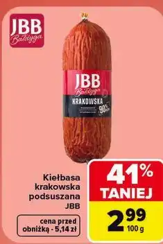 Carrefour Kiełbasa krakowska podsuszana JBB oferta