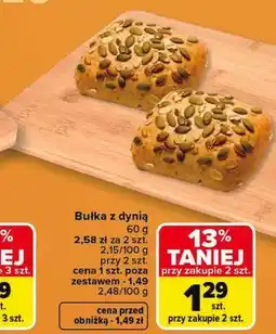 Carrefour Bułka z dynią oferta
