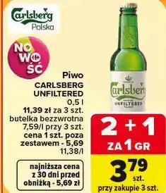 Carrefour Piwo Carlsberg Unfiltered oferta