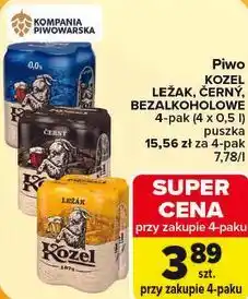Carrefour Piwo Kozel Ležak, Černý, Bezalkoholowe 4-pak (4 x 0,5 l) oferta
