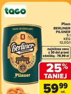 Carrefour Piwo Berliner Pilsner KEG oferta
