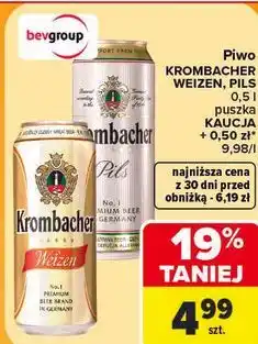 Carrefour Piwo Krombacher Weizen, Pils oferta