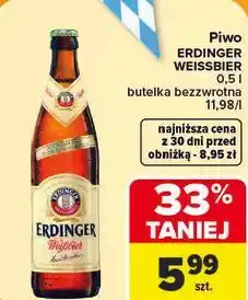 Carrefour Piwo Erdinger Weissbier oferta