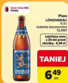 Carrefour Piwo Löwenbräu oferta