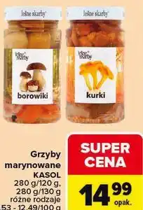 Carrefour Grzyby marynowane KASOL Leśne Skarby oferta