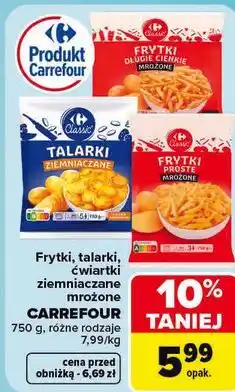 Carrefour Carrefour Frytki, talarki, ćwiartki ziemniaczane mrożone oferta