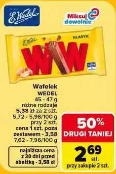 Carrefour Wafelek Wedel oferta