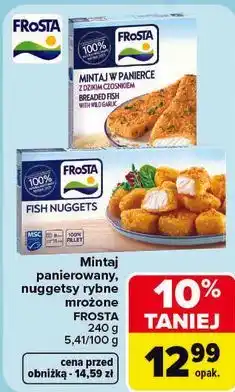 Carrefour FRoSTA Mintaj panierowany, nuggetsy rybne mrożone oferta