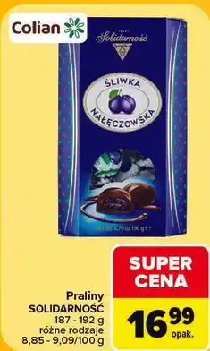 Carrefour Praliny Solidarność Śliwka Nałęczowska oferta