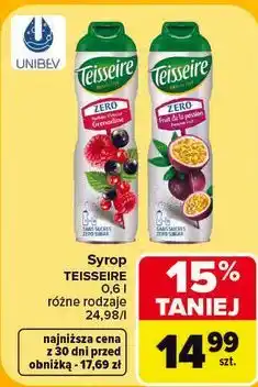 Carrefour Syrop Teisseire oferta