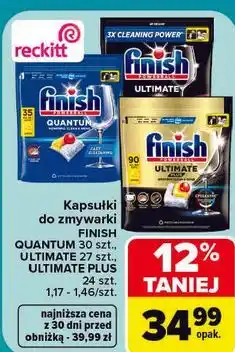 Carrefour Finish Kapsułki do zmywarki Quantum/Ultimate/Ultimate Plus oferta