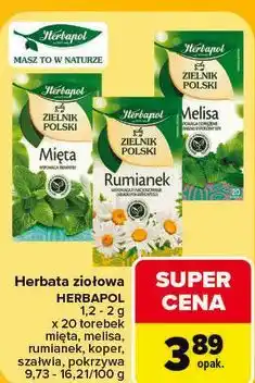 Carrefour Herbata ziołowa HERBAPOL oferta