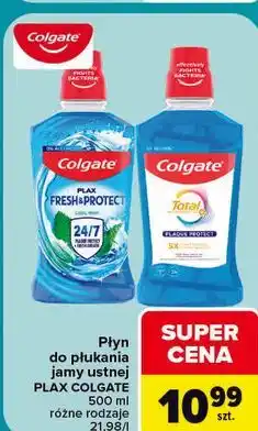 Carrefour Płyn do płukania jamy ustnej PLAX COLGATE oferta