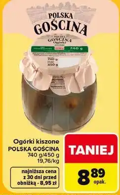 Carrefour Ogórki kiszone Polska Gościna oferta