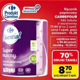 Carrefour Ręcznik papierowy Carrefour Essential oferta