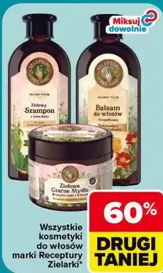 Carrefour Wszystkie kosmetyki do włosów marki Receptury Zielarki oferta