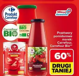 Carrefour Przetwory pomidorowe Carrefour, Carrefour Bio oferta
