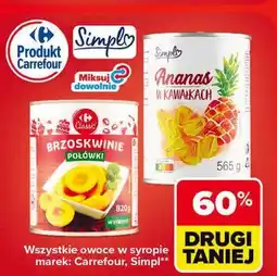 Carrefour Owoce w syropie Carrefour, Simpl oferta