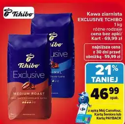 Carrefour Kawa ziarnista Tchibo Exclusive oferta