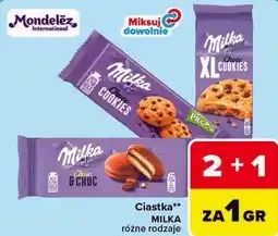 Carrefour Ciastka Milka różne rodzaje oferta