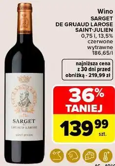 Carrefour Market Wino SARGET DE GRUAUD LAROSE SAINT-JULIEN oferta