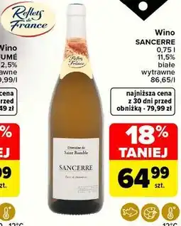 Carrefour Market Wino Sancerre Reflets de France oferta