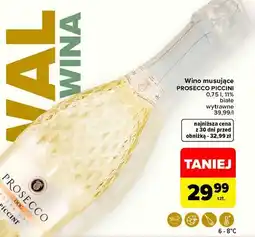 Carrefour Market Wino musujące PROSECCO PICCINI białe wytrawne oferta