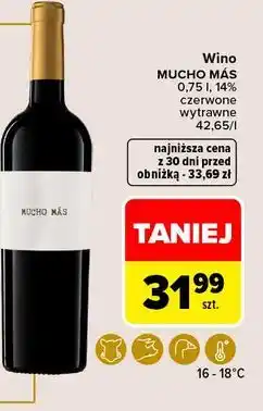 Carrefour Market Wino MUCHO MÁS czerwone wytrawne oferta
