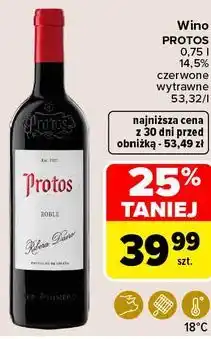 Carrefour Market Wino PROTOS czerwone wytrawne oferta