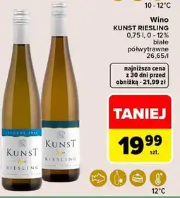 Carrefour Market Wino Kunst Riesling oferta