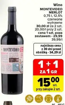 Carrefour Market Wino Montevideo Merlot oferta