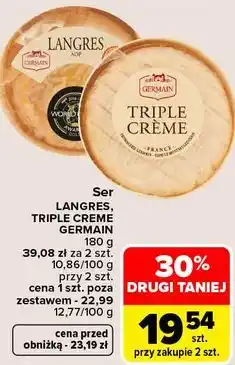 Carrefour Market Ser Langres, Triple Creme Germain oferta
