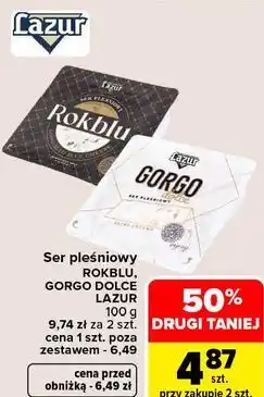 Carrefour Market Ser pleśniowy ROKBLU, GORGO DOLCE LAZUR oferta