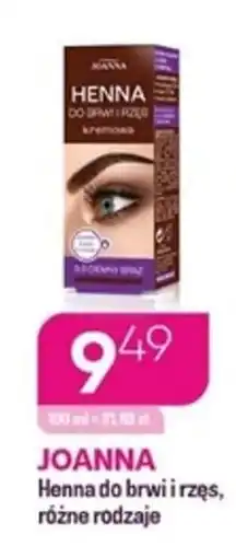 Koliber drogerie Joanna henna do brwi i rzęs oferta