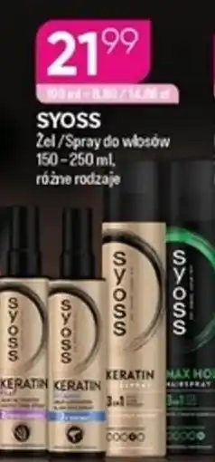 Koliber drogerie Syoss Zel/Spray do włosów oferta