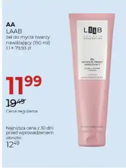 Jawa Drogerie AA Laab żel do mycia twarzy nawilżający oferta