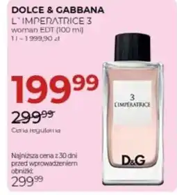 Jawa Drogerie Dolce & gabbana l'imperatrice 3 woman edt oferta