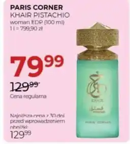 Jawa Drogerie Paris corner khair pistachio woman edp oferta
