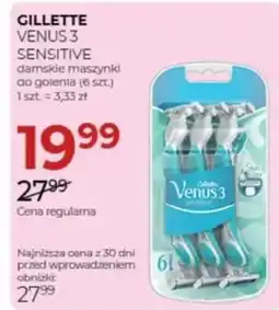 Jawa Drogerie Gillette venus 3 sensitive damskie maszynki do golenia oferta