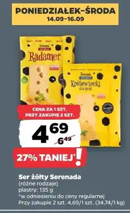 Netto Ser żółty Serenada oferta