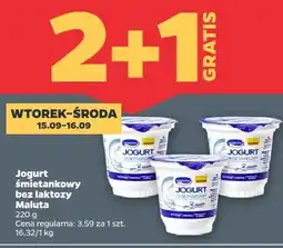 Netto Jogurt śmietankowy bez laktozy Maluta oferta