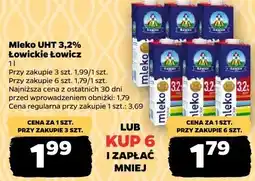 Netto Mleko UHT 3,2% Łowickie Łowicz oferta