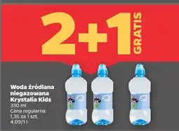 Netto Woda źródlana niegazowana Krystalia Kids oferta