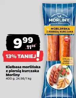 Netto Kiełbasa morlińska z piersią kurczaka Morliny oferta