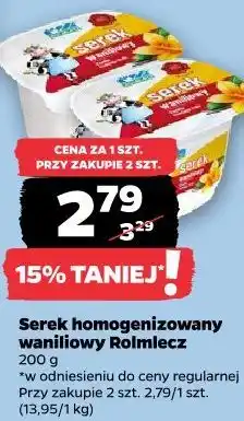 Netto Serek homogenizowany waniliowy Rolmlecz oferta