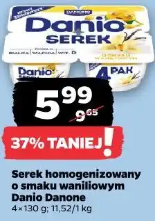 Netto Serek homogenizowany o smaku waniliowym Danio Danone oferta