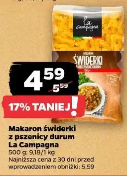 Netto Makaron świderki z pszenicy durum La Campagna oferta