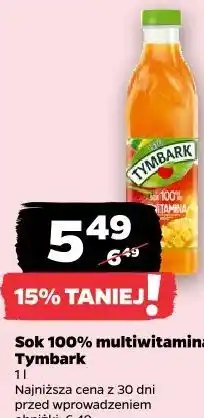 Netto Sok 100% multiwitamina Tymbark oferta