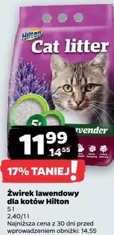 Netto Żwirek lawendowy dla kotów Hilton oferta